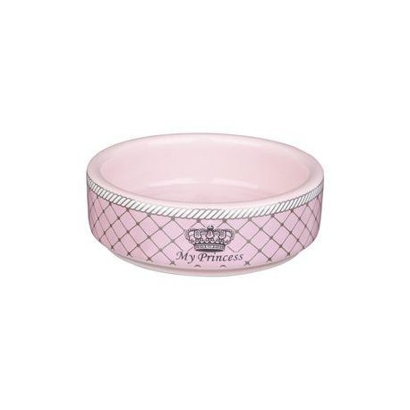 MISKA CERAMICZNA MY PRINCES DLA CHOMIKÓW 80ml/8cm RÓZOWA