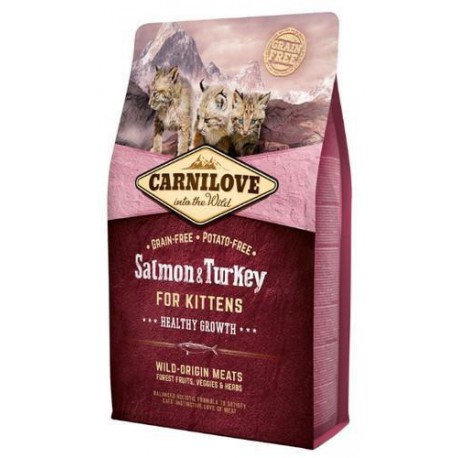 CARNILOVE CAT 2KG KITTEN SALMON&TURKEY