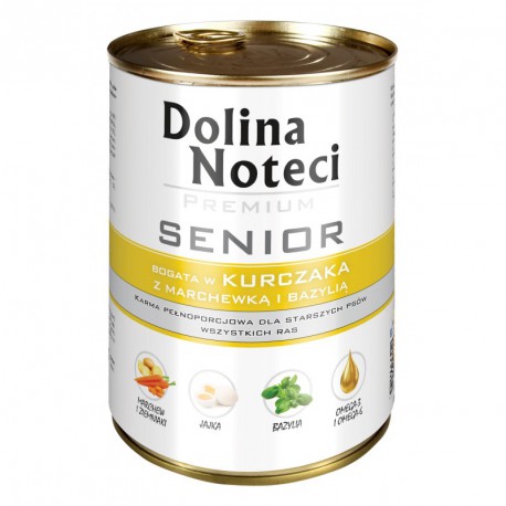 DOLINA NOTECI 400g.SENIOR-KURCZAK Z MAR. I BAZYLIĄ