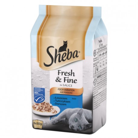 MFP.SHEBA MINI RYBNE DANIA W SOSIE 6x50g