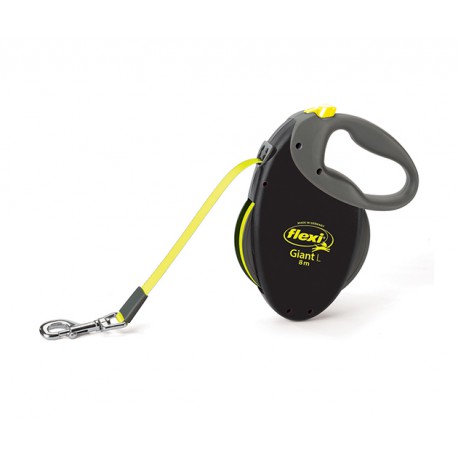 FLEXI TASMA GIANT L 8M BLACK -NEON