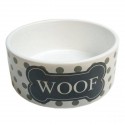 YARRO MISKA CERAM.WOOF SZARA 13*4,5cm