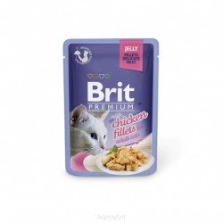 BRIT KOT 85g JELLY FILLETS WITH CHICKEN
