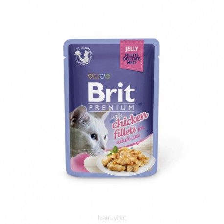 BRIT KOT 85g JELLY FILLETS WITH CHICKEN