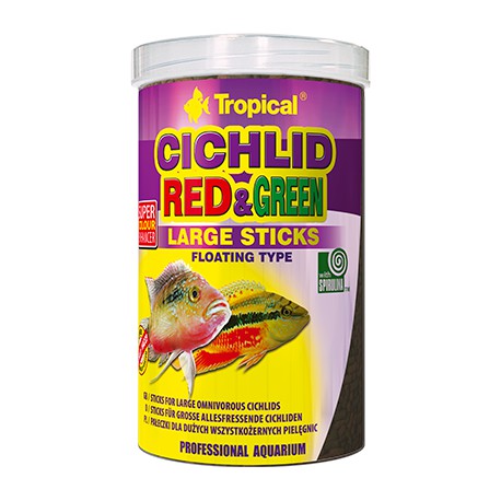 TROPICAL CICHLID RED&GREEN LARGE STICKS 250ML