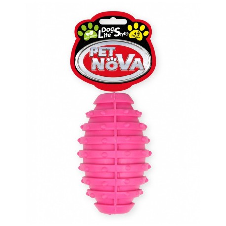 PET NOVA PIŁKA RUGBY 10cm RÓŻOWA