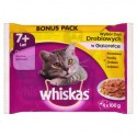 MFP.WHISKAS 4x100g SENIOR Z DROBIEM GALARETKA