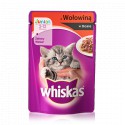 MFP.WHISKAS 100G JUNIOR Z WOŁOWINĄ SOS