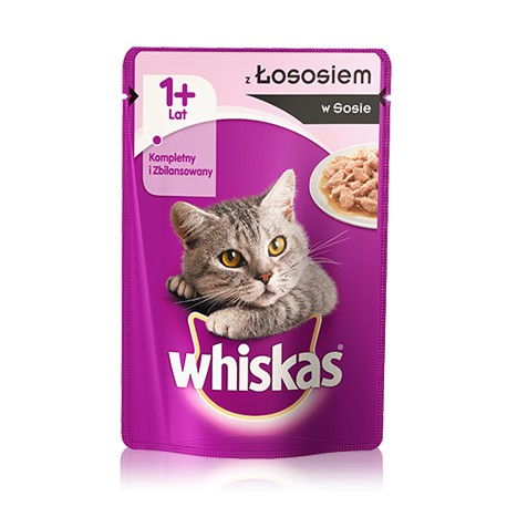 MFP.WHISKAS 100G ŁOSOSIEM W SOSIE