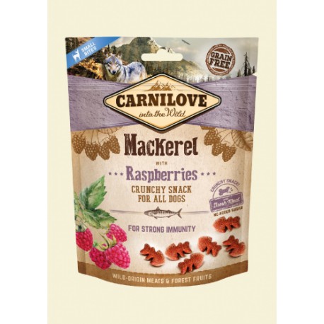 CARNILOVE SNACK DOG 200G MACKREL+RASPBER FRESH CRUNCHY