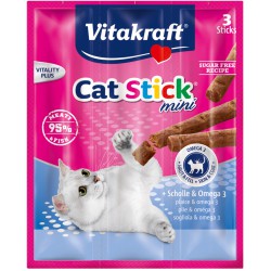 VITAKRAFT CAT STICK MINI 3SZT Z flądra+omega3