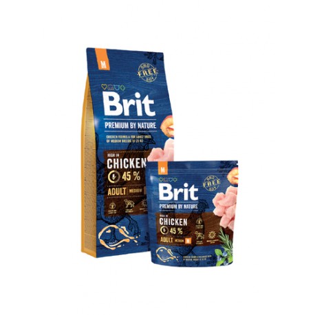 BRIT-BY NATURE 15KG ADULT M