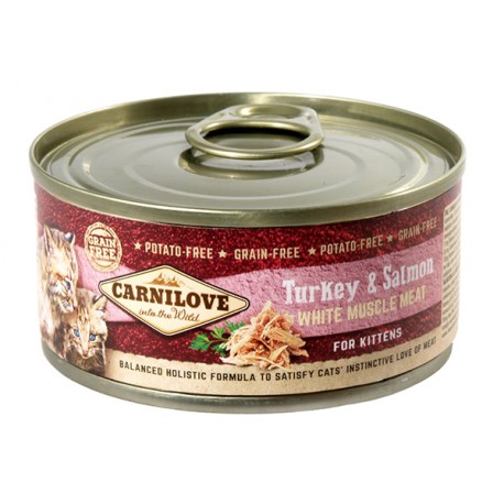 CARNILOVE CAT 100g KITTENS TURKEY&SALMON PUSZKA