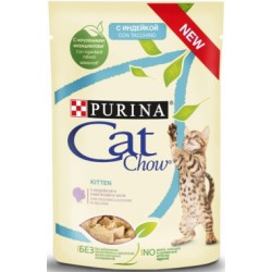 PURINA CAT CHOW 85g KITTEN INDYK cukinia