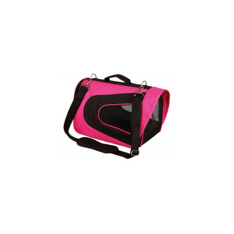 TORBA TRANSPORTOWA ALINA NYLON 22x23x35c RÓŻOWO CZARNA