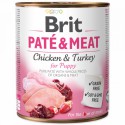 BRIT-KONSERWA 800g PATE&MEAT PUPPY