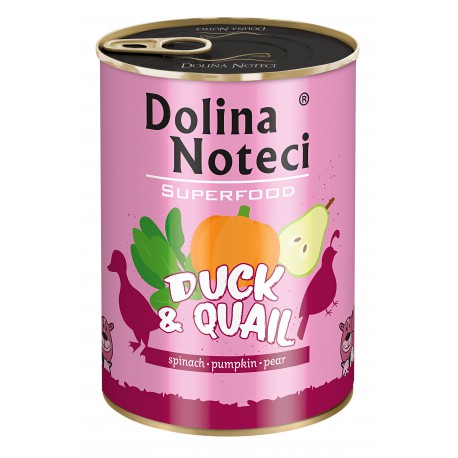 Dolina Noteci Premium SUPERFOOD 400g KACZKA+PRZEPIÓRKA