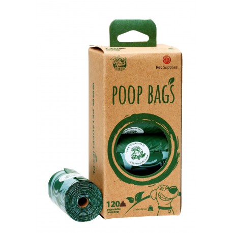 PS WORKI NA ODCHODY-BIO ZIELONE BOX 8szt POP BAGS 8 ROOLS