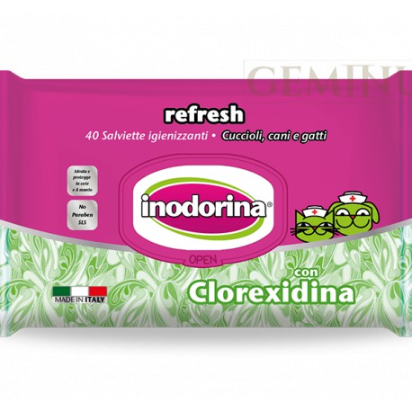 INODORINA CHUSTECZKI MINI CHLOHEXY 15SZT REFRESH POCKET CHLOHEXYDYNA