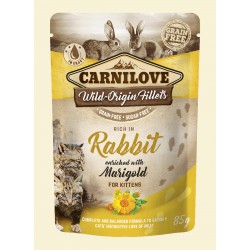 CARNILOVE CAT 85g RABBIT&MARIGOLD saszetka królik+aksamitka