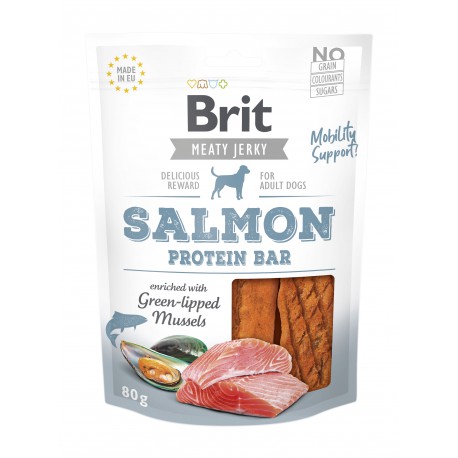 BRIT JERKY 80g SALMON PROTEIN BAR