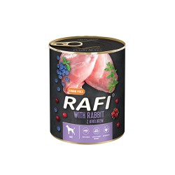 RAFI PIES 800g KRÓLIK,BORÓWKA,ŻURAWINA