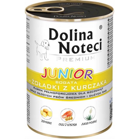 DOLINA NOTECI JUNIOR 400g ŻOŁĄDKI KURCZA KA 200609