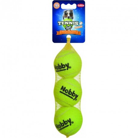 NOBBY-ZAB.PIES TENNIS BALL S 5cm/3szt. Z DŹWIĘKIEM