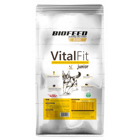 BIOFEED VITALFIT PIES 15kg JUNIOR DRÓB