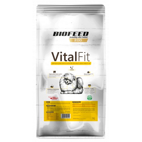 BIOFEED VITALFIT PIES 15kg MAŁE RASY DRÓ B