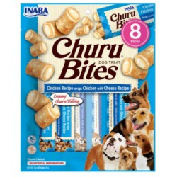 INABA CHURU DOG BITES CHICKEN CHEESE 8*12g