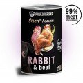 PAKA ZWIERZAKA 400g.RABBIT&BEEF/ KRÓLIK WOŁOWINA PUSZKA SEVENTH HEAVEN