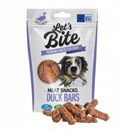 BRIT LET`S BITE 80g MEAT SNACKS DUCK BAR S