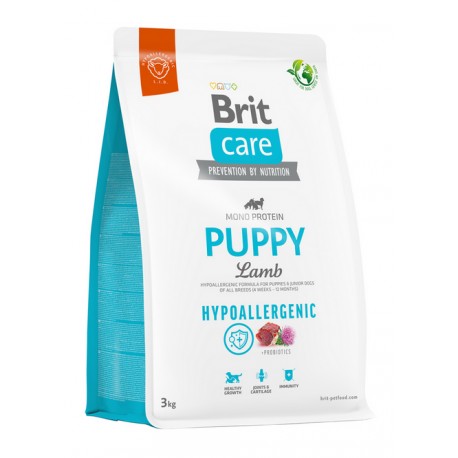 BRIT CARE 3kg PUPPY LAMB - HYPOALLERGENIC