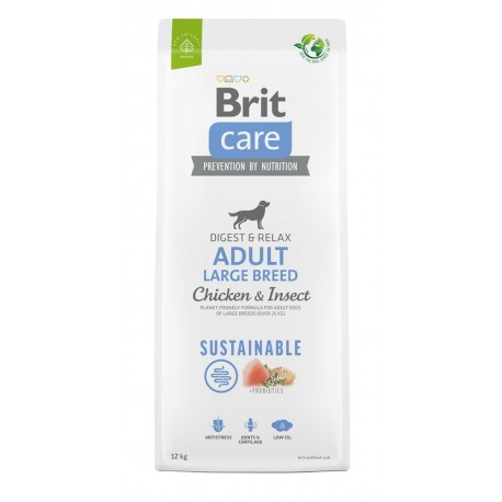 BRIT CARE 12kg ADULT LARGE BREED CHICKEN INSECT- SUSTAINABLE