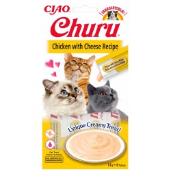 INABA CAT CHURU CHICKEN WHIT CHEESE 4*14g
