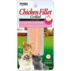 INABA CAT CHICKEN FILLET IN CRAB BROTH25g