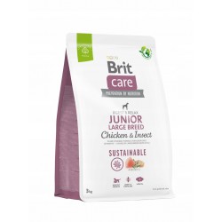 BRIT CARE 3kg JUNIOR LARGE BREED CHICKEN INSECT- SUSTAINABLE