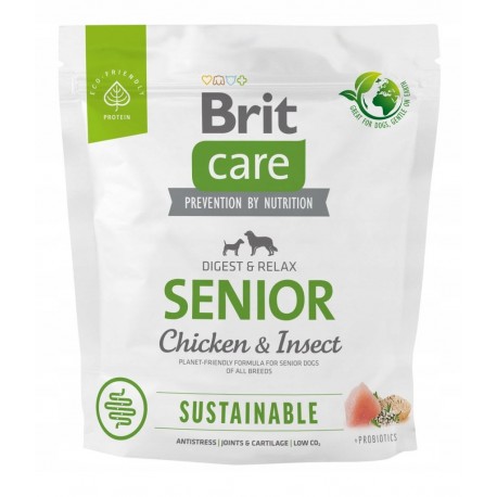 BRIT CARE 1kg SENIOR CHICKEN INSECT- SUSTAINABLE