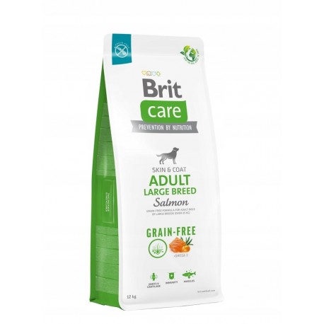 BRIT CARE 12kg ADULT LARGE BREED SALMON GRAIN FREE