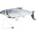 WRIGGLE FISH ZAB.DLA KOTA RYBA INTERAKTYWNA Z KOCIMIĘTKĄ 30cm ŁADOWANA USB