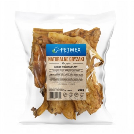 PETMEX SKÓRA WOŁOWA PŁATY 200g GRYZAK