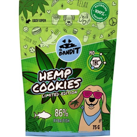 MR.BANDIT 75g HEMP COOKIES FISH