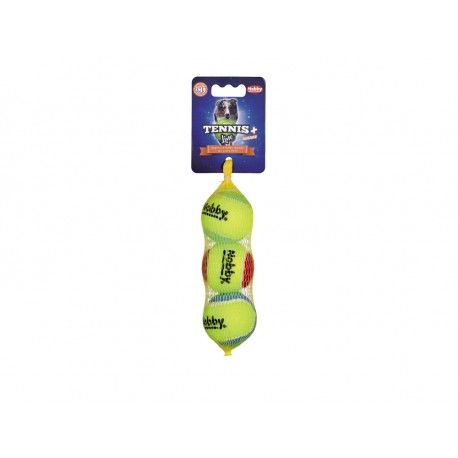 NOBBY ZAB.PIES TENNIS BALL "S" 3szt./5cm DŹWIĘK