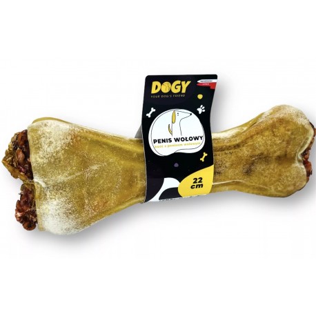 DOGY KOŚĆ 22cm Z PENISEM WOŁOWYM