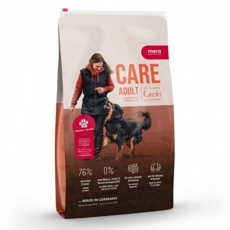 MERA_DOG CARE 1kg ADULT LACHS + 90g GRATIS