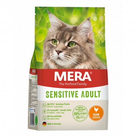 MERA CATS 10kg SENSITIVE ADULT HUHN + 600g GRATIS