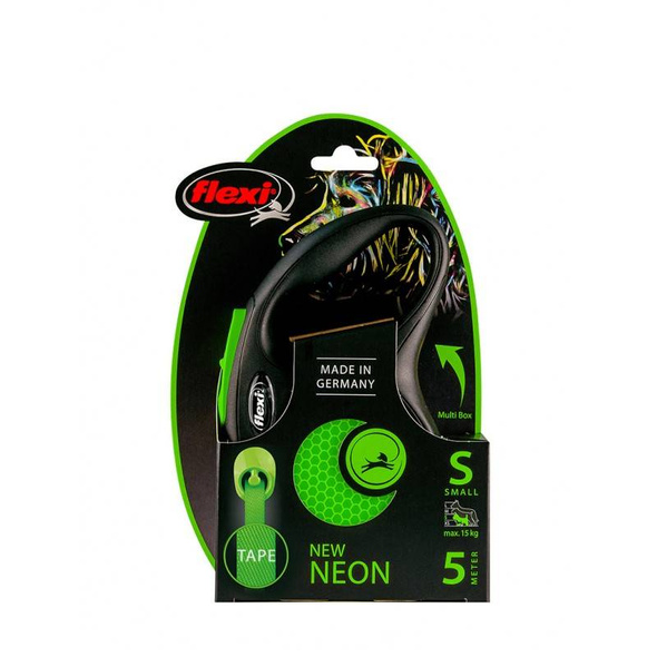 Flexi Neon S taśma 5m 15kg zielona