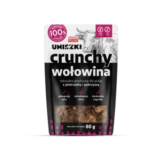Uniszki Crunchy Wołowina z pietruszką i pokrzywą 80g