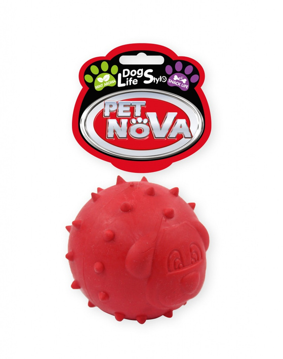 Piłka na przysmaki 6,5cm, czerwona, aromat mięta